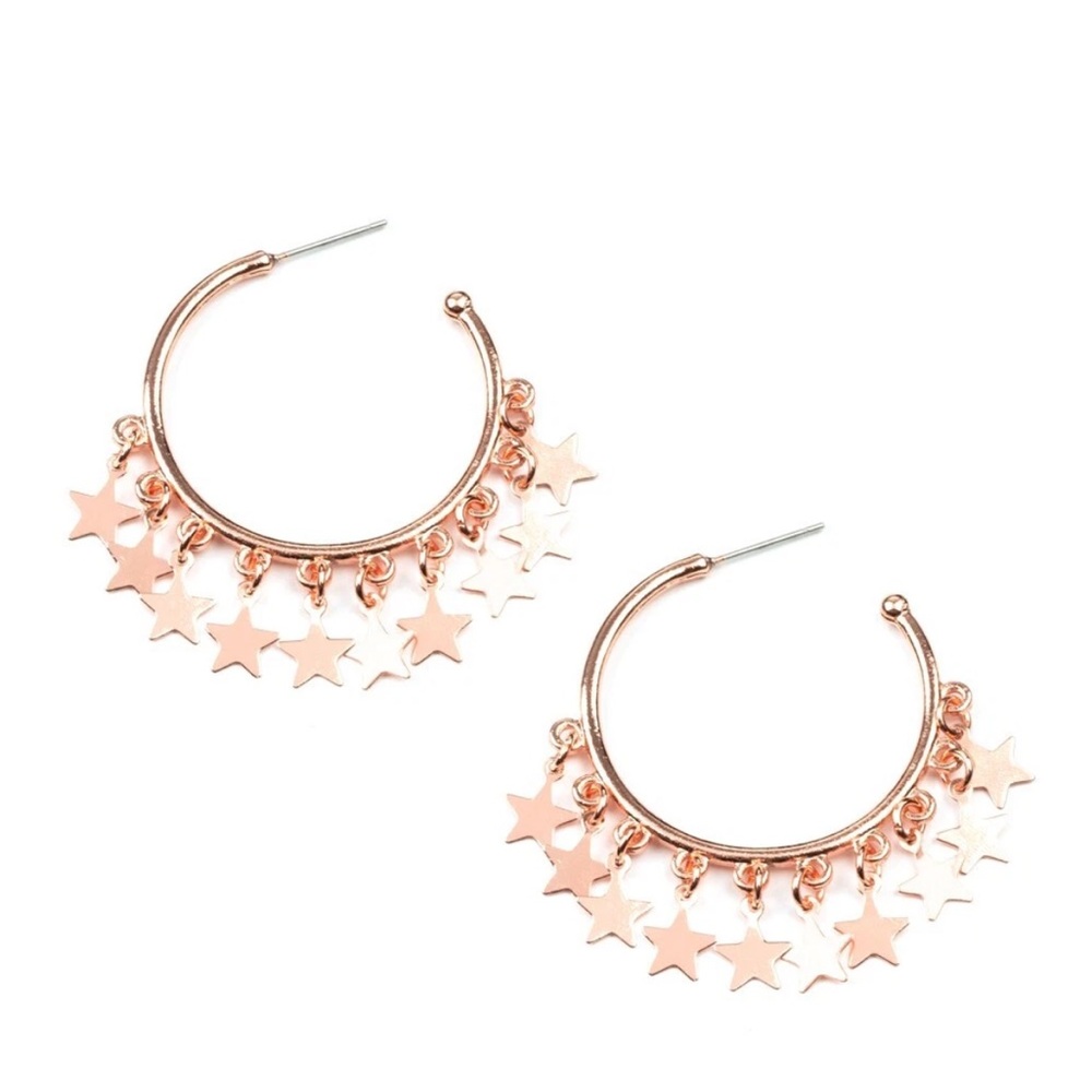 Paparazzi Happy Independence Day Copper Hoop Earrings - New